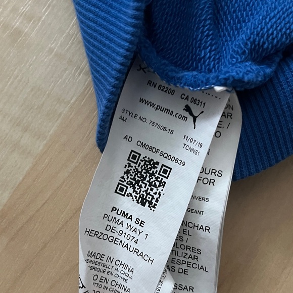 PUMA Italia Blue Hoodie for Men - Picture 6 of 6